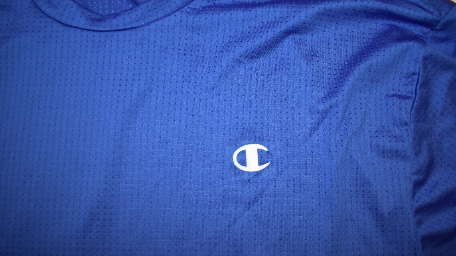 Champion Authentic Activewear Mens Blue Breathable Mesh Shirt NWT L gallery