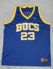 Vintage BUCS Michael Jordan #23 Jersey Mens 2XL 1980 Most Likely to Succeed Blue