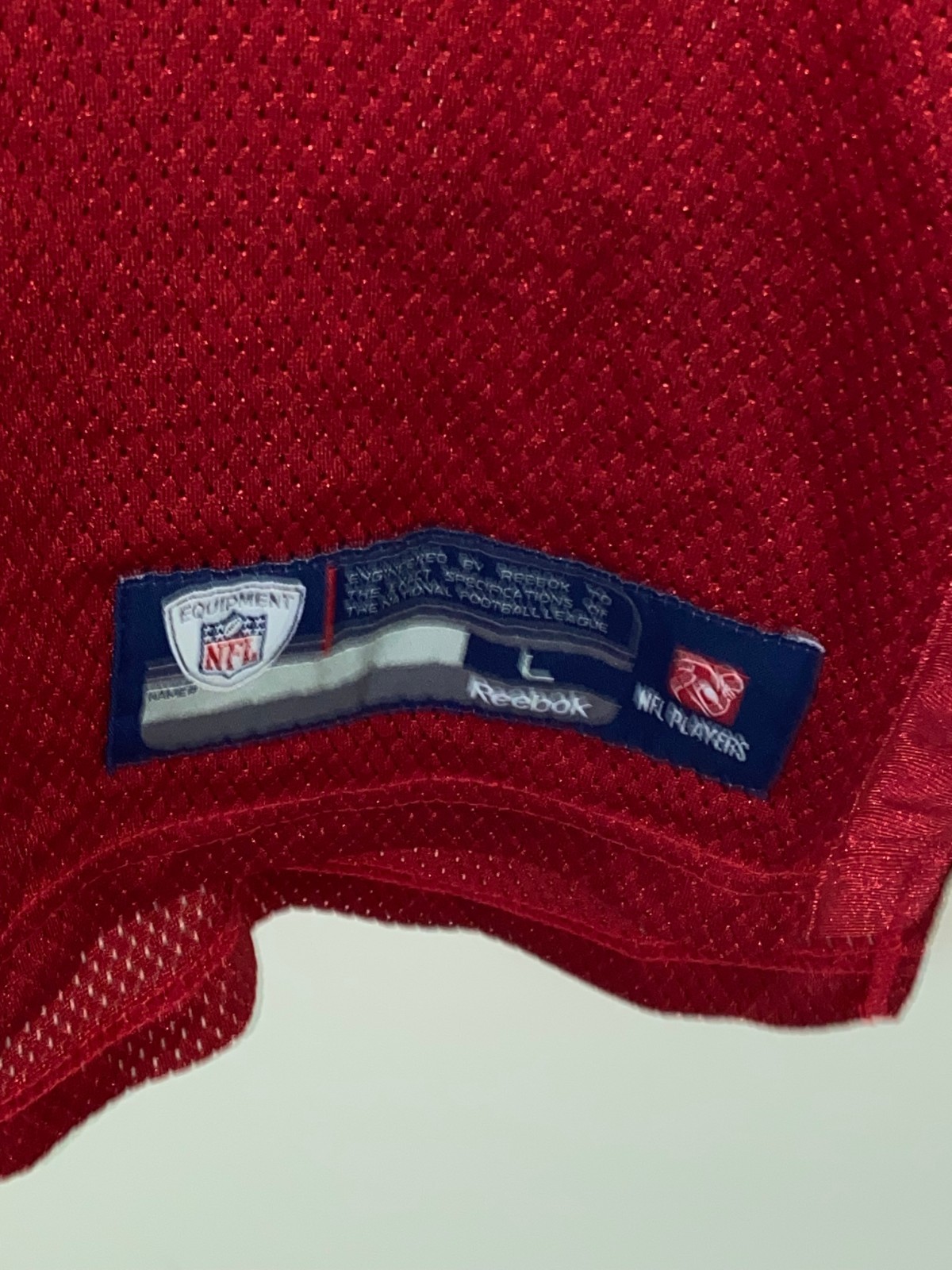 NFL Reebok Onfield New York Giants Eli Manning Red Mesh Jersey Shirt 10 Large gallery