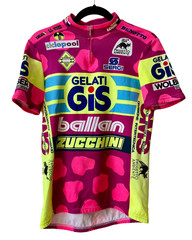 Vintage 1991 Gelati GIS Ballan Zucchini Cycling Bicycle Racing Jersey Unisex