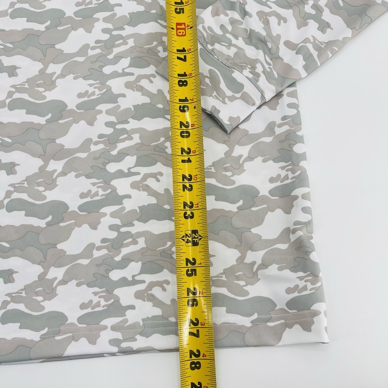 Straight Down 1/4 Zip Performance Pullover Mens Extra Large White Gray Camo gallery