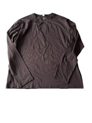 ALO Yoga Conquer Reform Crewneck Long Sleeve Shirt M3181R 2XL ESPRESSO Brown
