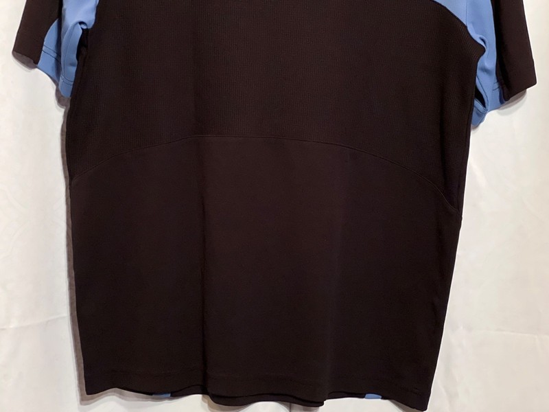 IZOD Cool FX Men's Size S Performance Shirt Black Blue Color Block Athletic gallery