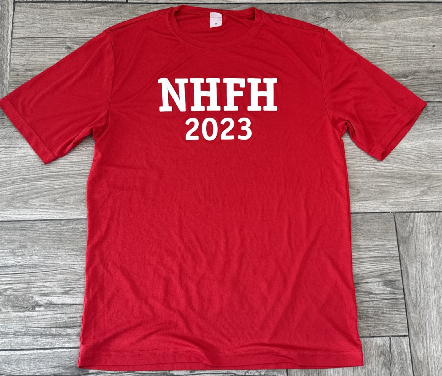Sport-Tek Size Medium Red Performance Top NHFH 2023 Look who's in Treble gallery