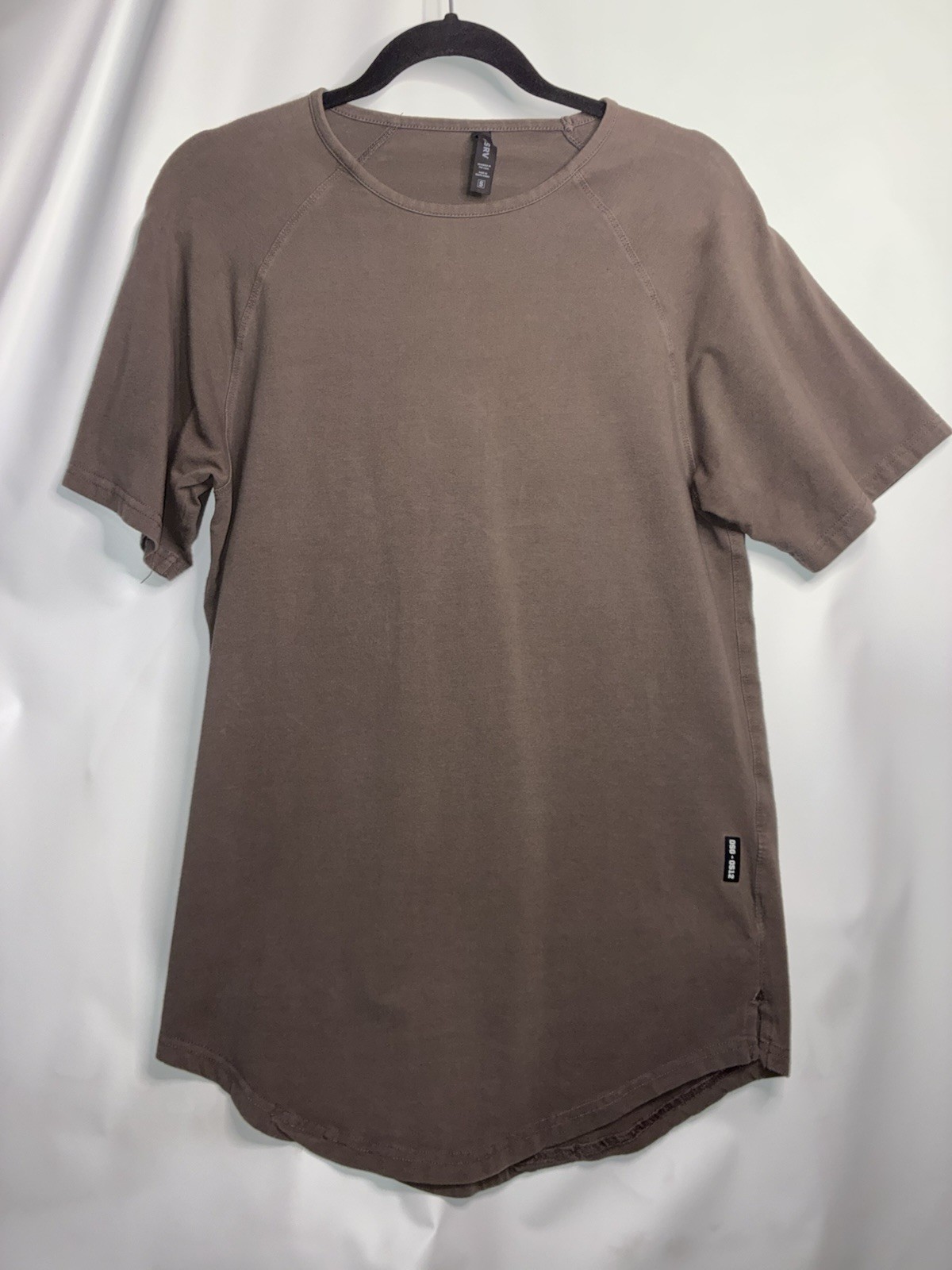 ASRV Shirt Mens Small Tee Short Sleeve Brown DSG-0512 Training Gym Workout *Flaw gallery