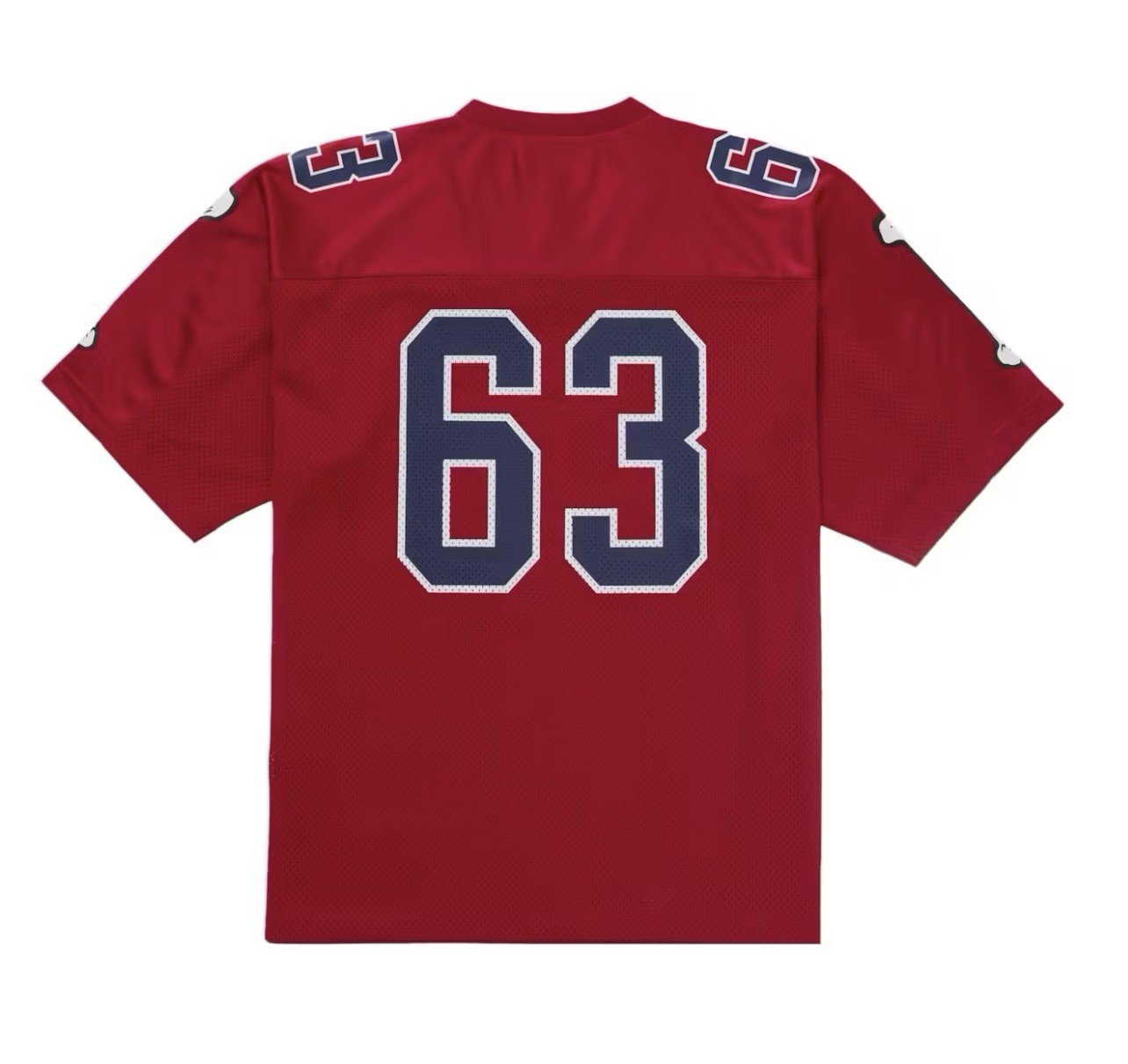 Supreme Bone Football Jersey RED Poly Eyelet Mesh Brand New Size M gallery