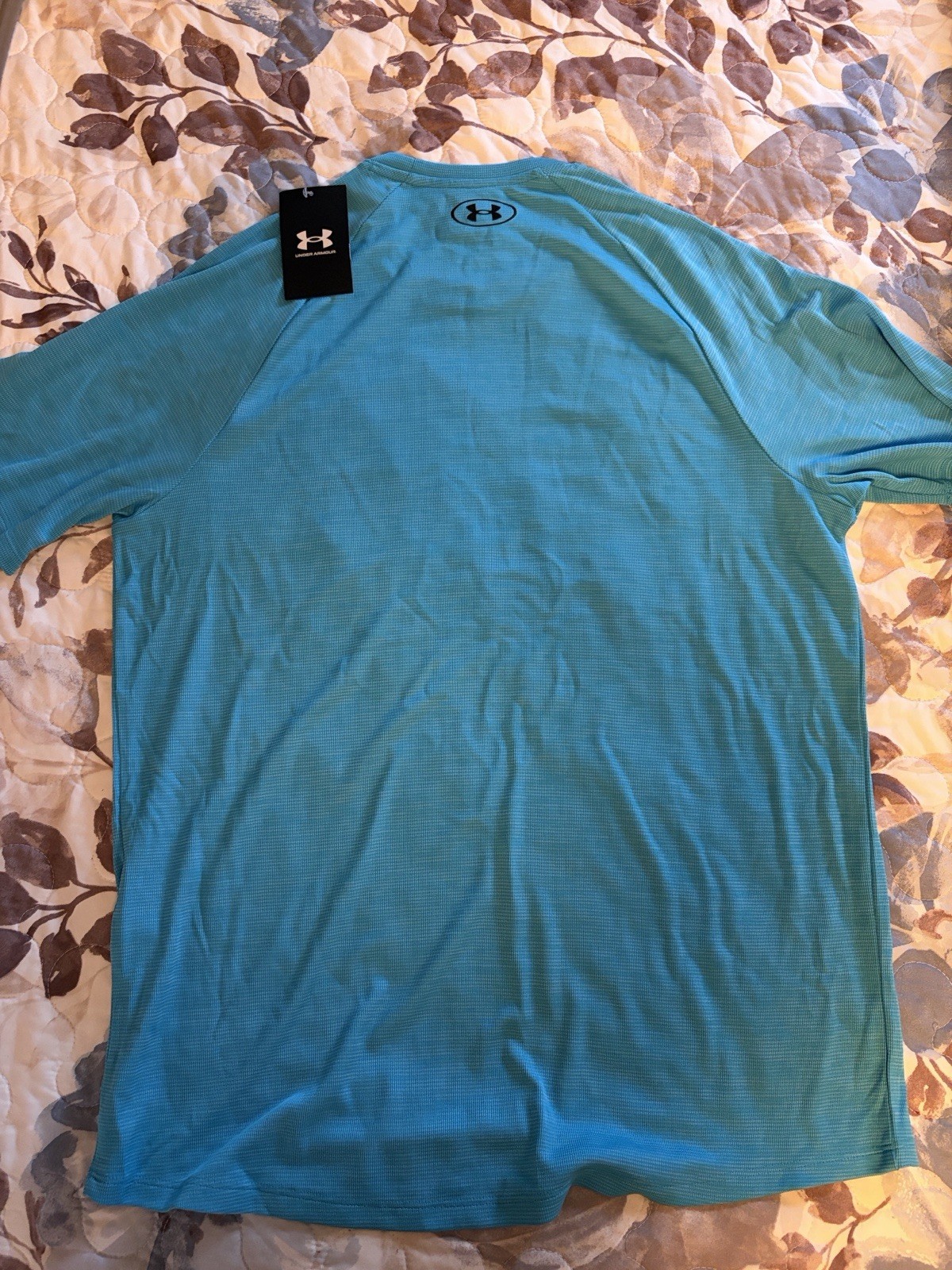 Under Armour Tech Men's M Blue Lightweight Polyester Crew Neck T-Shirt gallery