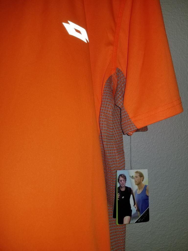 NWT MENS LOTTO TRAINING Italian Sport Design XDry Soft Jersey Soccer Tee Shirt L gallery