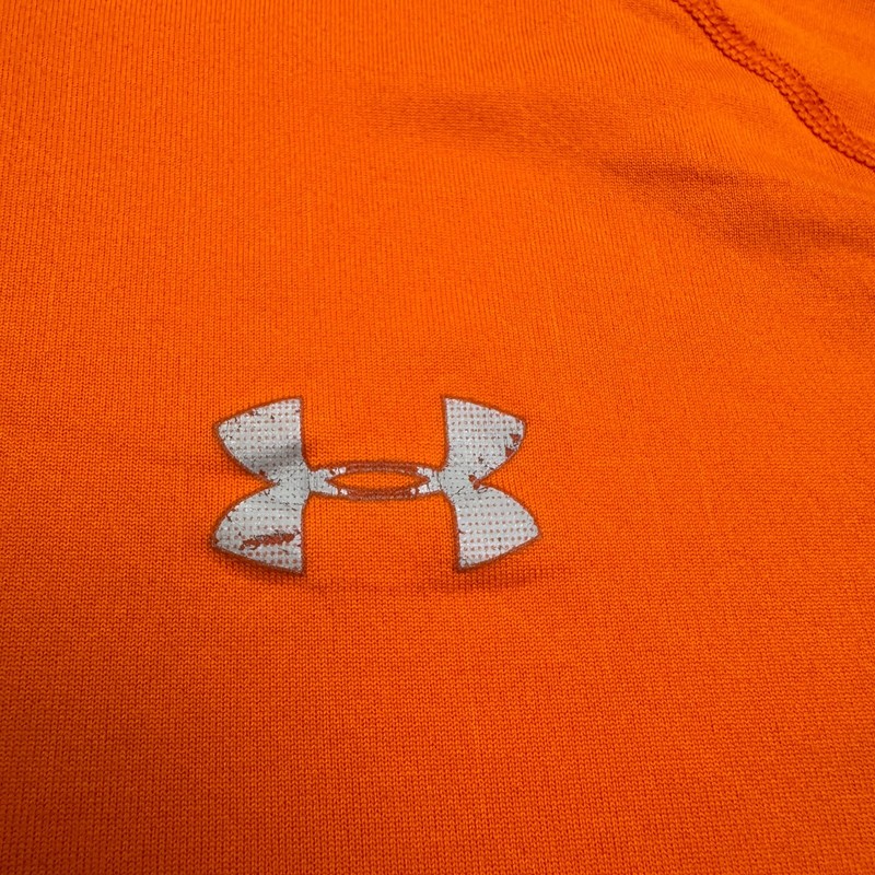 Under Armour Heatgear Tech Active T-Shirt Mens XL Orange Short Sleeve Crew Tee gallery