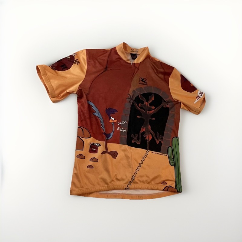Vintage Giordana Road Runner Cycling Jersey Mens Medium ACME Looney Tunes 90s gallery