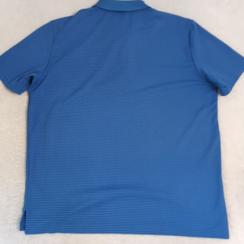 Adidas ClimaCool 2-Color Pencil Stripe Polo Men's XL Blue Legacy Jack Nicklaus gallery