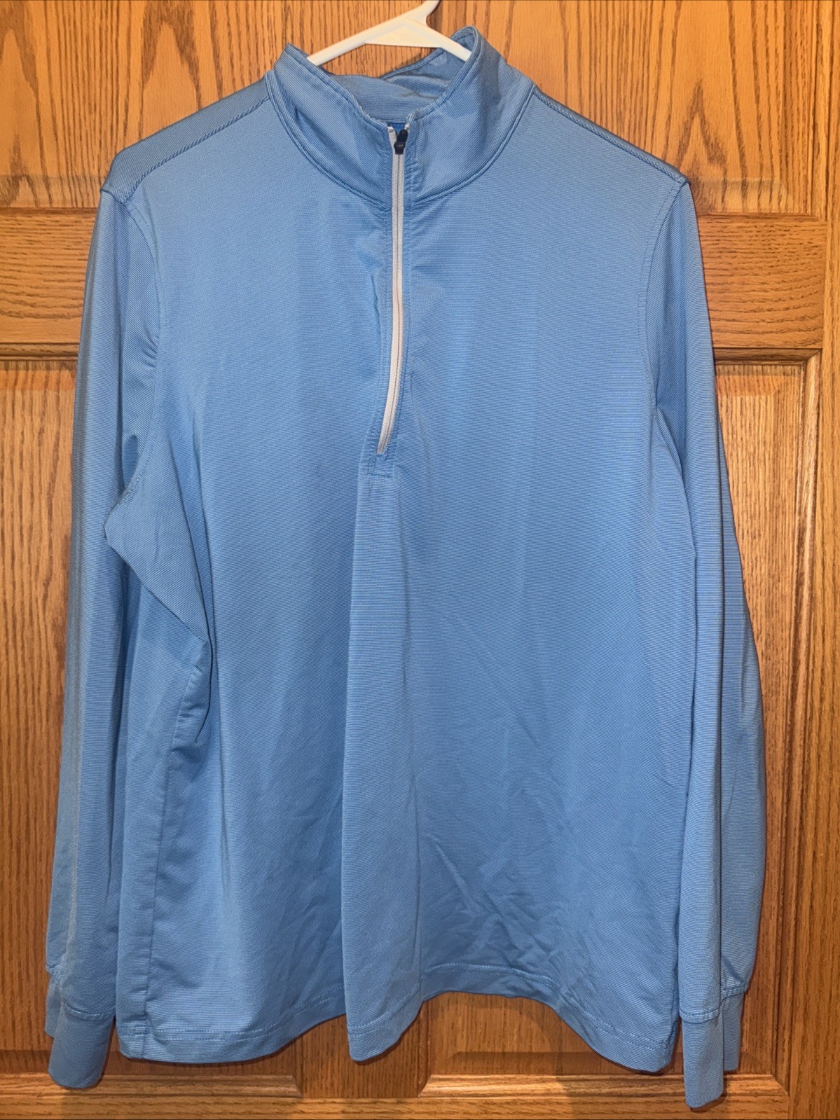 Oobe Pullover Mens 2XL Light Blue Hydrovent Quarter Zip Chick-fil-A Performance gallery