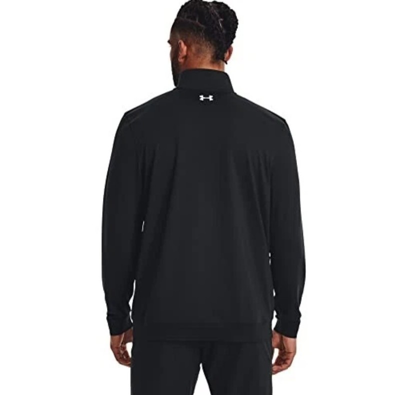 Under Armour Storm Midlayer 1/2 Zip Golf Pullover Black Fuse Teal - Men's 2XL gallery
