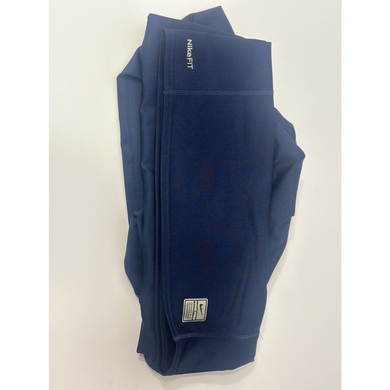 Nike Pro Men’s Medium Compression Mock Neck Long Sleeve Blue Nike Shirt gallery