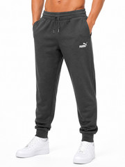 Puma Unisex Kids Joggers Black Size M Drawstring Casual French Terry