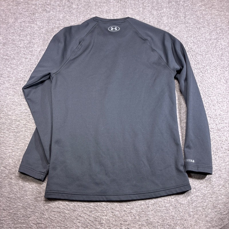 Under Armour Base 4.0 Crew Neck Shirt Mens Large Black ColdGear Fitted Warm gallery