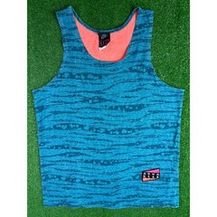 Vintage 80s 90s Nike Aqua Gear Blue XS Medium Athletic Tank Top Shirt USA