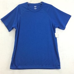 Zone Pro / Blue Crew Neck Short Sleeve Lightweight Athletic T-Shirt / Size L