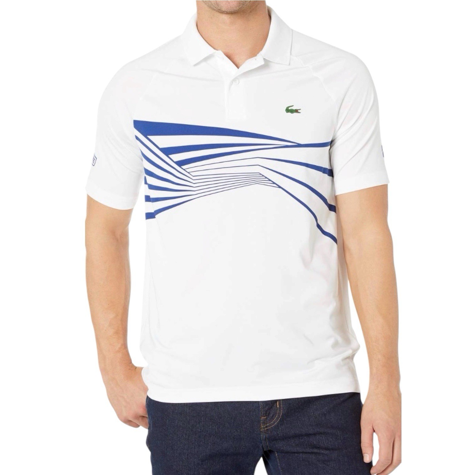 Lacoste Tennis Polo Shirt Mens 3XL Novak Djokovic Wimbledon Collection White gallery