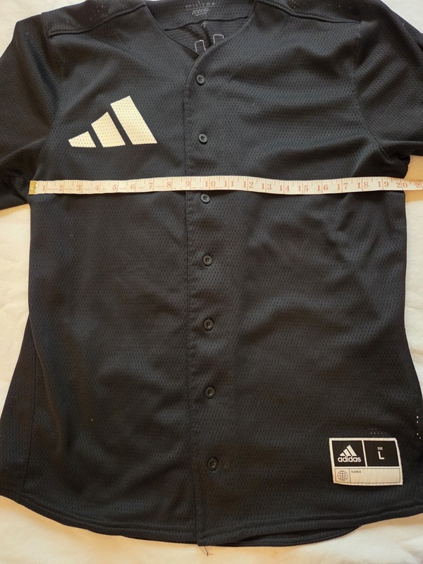 Adidas x Daniel Patrick Baseball Jersey Mens Large Black Mesh Button Front... gallery