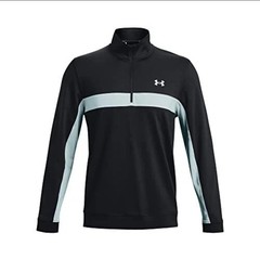 Under Armour Storm Midlayer 1/2 Zip Golf Pullover Black Fuse Teal – Men’s 2XL
