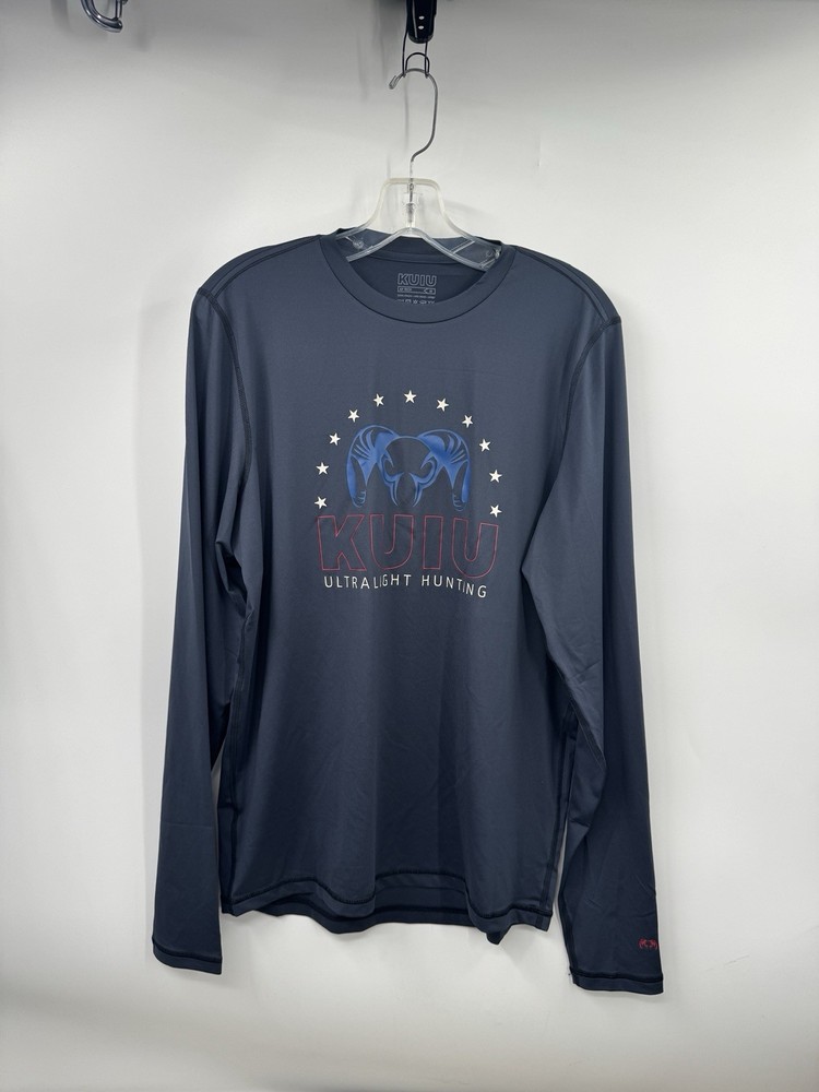 KUIU Long Sleeve Performance Shirt Men’s M Blue AP Tech Hunting Base Layer