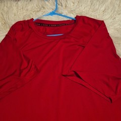 Reebok Men’s XL Red Short Sleeve Crew Neck Breathable Polyester Activewear Tee