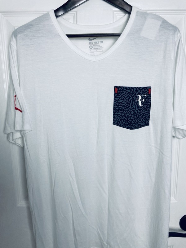 Nike Air Jordan Roger Federer RF x AJ3 2014 US Open Practice Shirt XL Nadal NWT gallery