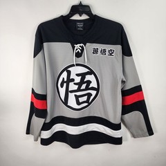 Box Lunch Dragon Ball Z Goku Hockey Jersey 59 DBZ Akira Toriyama Black Grey