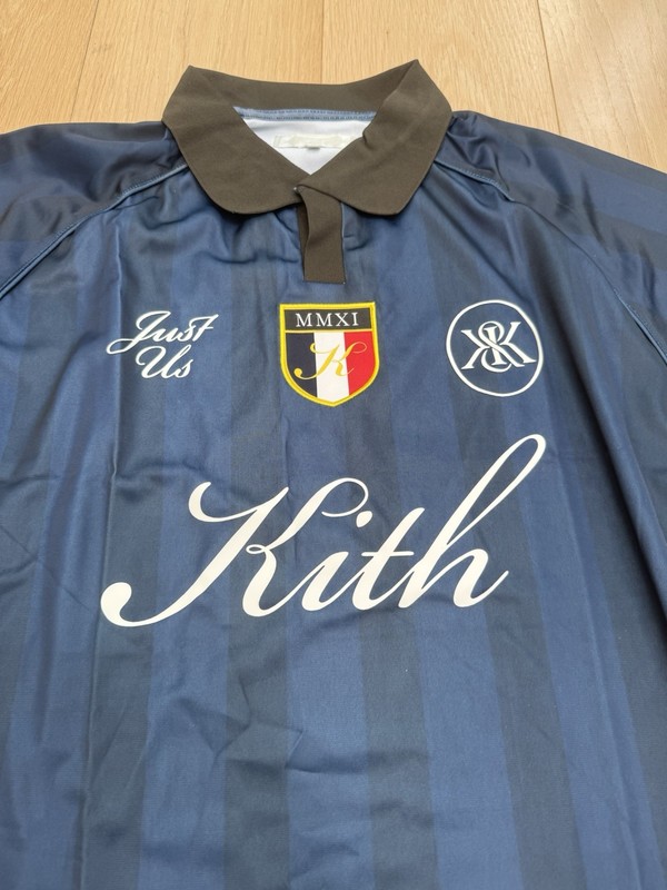 Kith Shadow Stripe Marcel Soccer Jersey 'Gulf” gallery