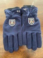 UNDER ARMOUR RED BLUE UNITED STATES USA OLYMPICS ATHLETE WINTER GLOVES COLD XL
