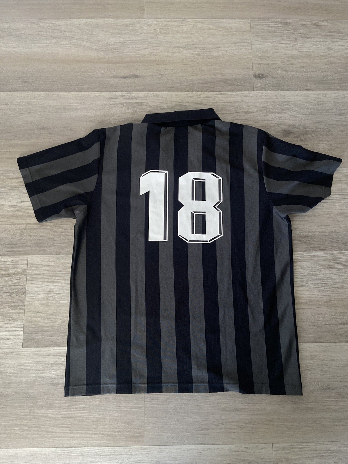 Supreme x Playboy Soccer Jersey Top SS18 Black Size Large Shirt Rugby gallery
