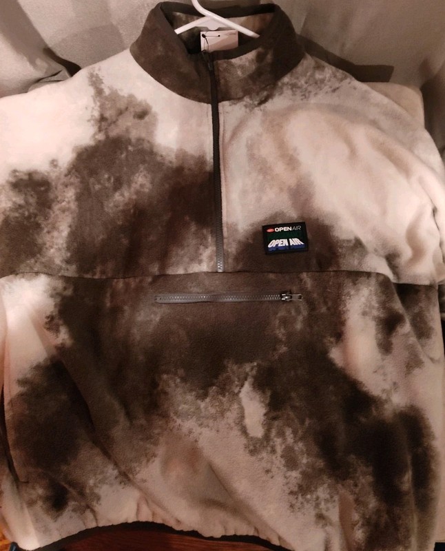 Nike Club Mens Open Air 1/2-Zip Pullover Long Sleeve Top HV4628-254 Sz Large NWT gallery