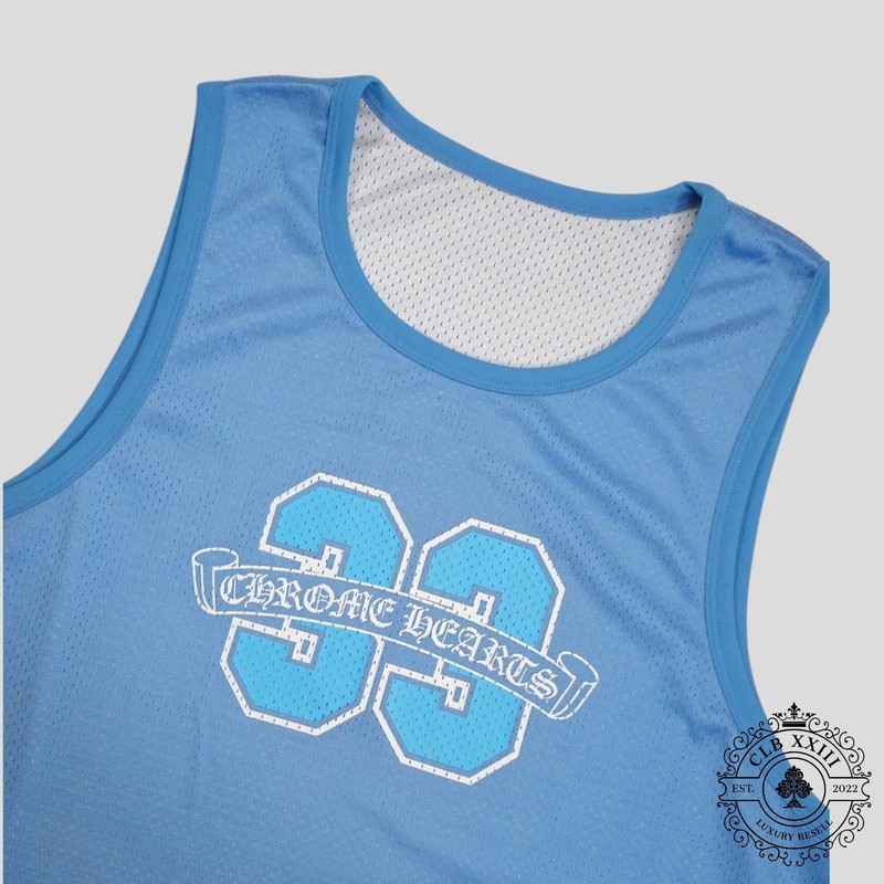 Chrome Hearts Chrome Hearts Reversible 33 Mesh Jersey - Blue gallery