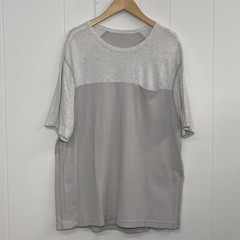 Lululemon In Your Element Short Sleeve Shirt Mens S/M Gray Two Tone Chest Pocket