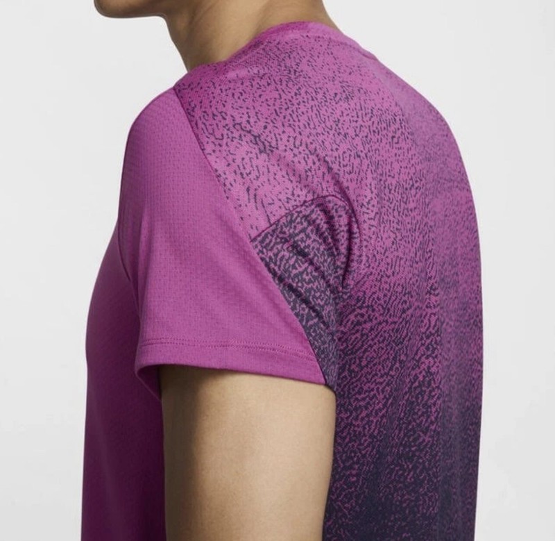Nike Men’s Sz XL Court Slam Dri-Fit Fuschia Tennis Top T Shirt FQ2018 518 gallery