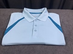 Under Armour Mens Blue Aqua Large Polo Golf Shirt