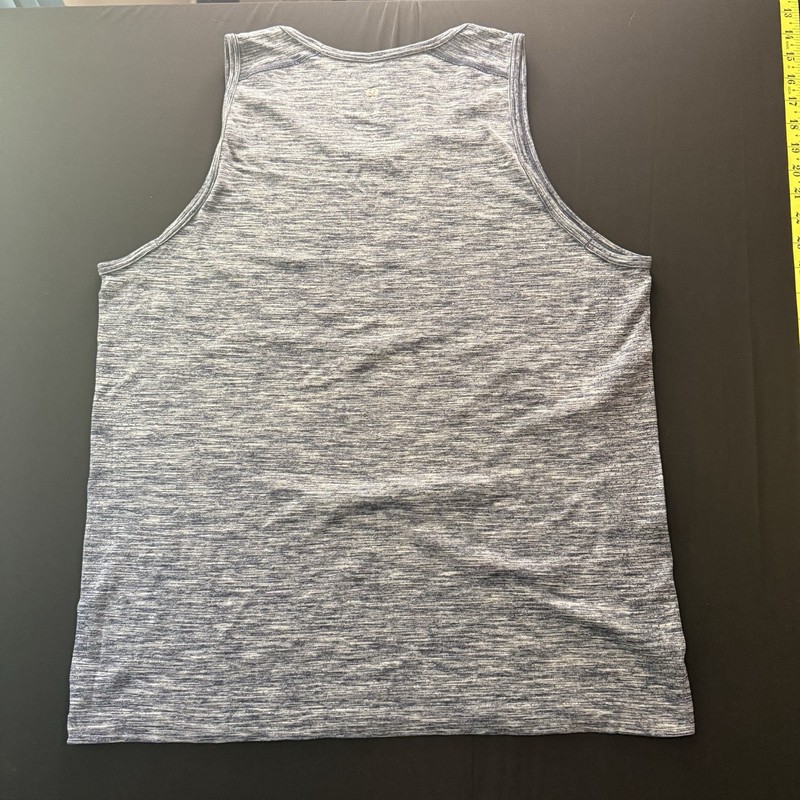Lululemon Men’s Tank Get Outside Get Sweaty Navy No Size Tag Medium EST YT-1081 gallery