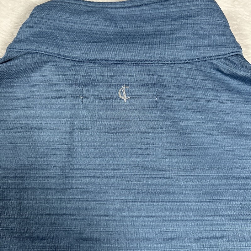 Criquet 1/4 Zip Performance Pullover Shirt Mens Size L Blue Golf Preppy gallery