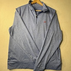 Bald Head Blues Ocean View Quarter Zip – Solid Medieval Size Medium Blue