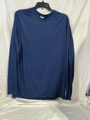 Hanes Cool DRI Long Sleeve Shirt – Blue – 2XL