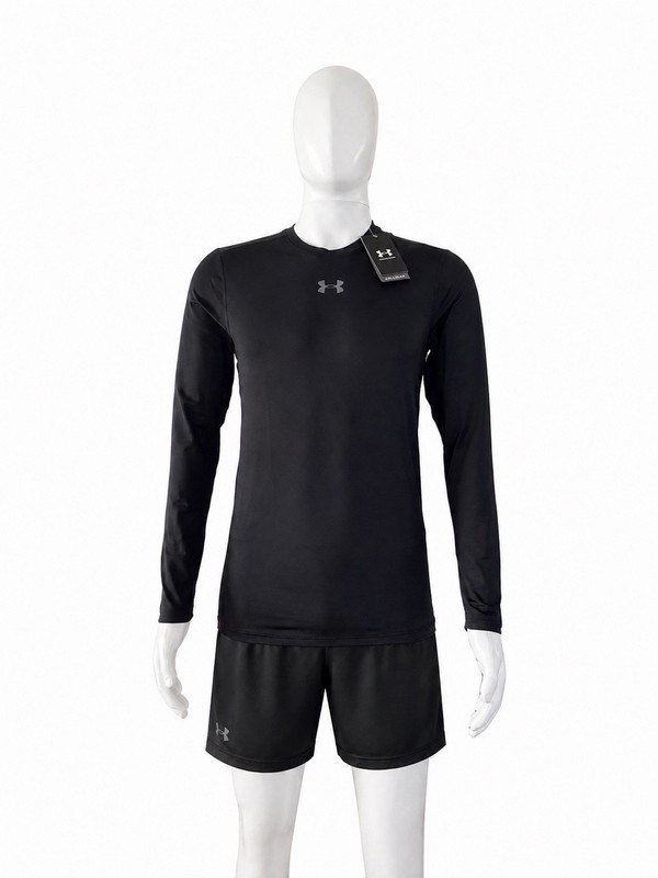 Under Armour ColdGear Base Layer 3.0 Mens Sz SP/CH Long Sleeve Crew Black gallery