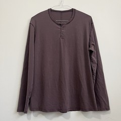 Lululemon Shirt Top Men’s L Mahogany 5 Year Basic Long Sleeve Henley Lightweight