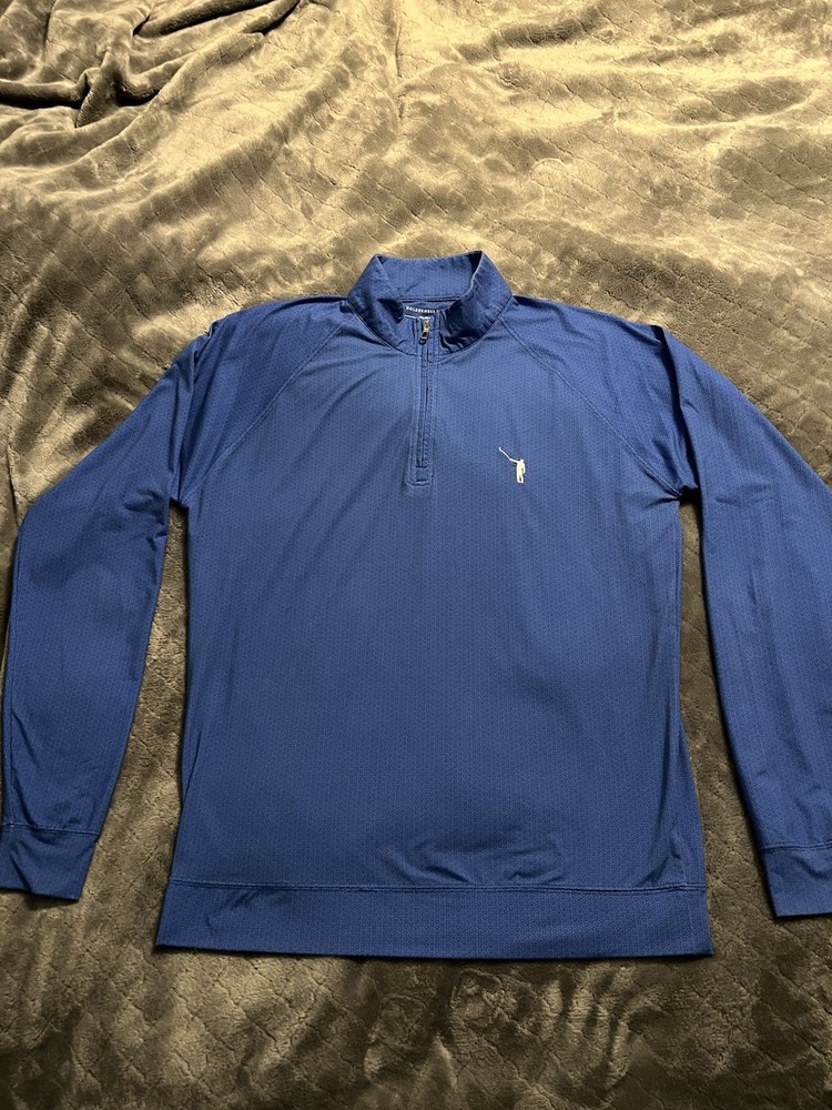 Holderness & Bourne Quarter Zip Pullover Men S Blue No Laying Up
