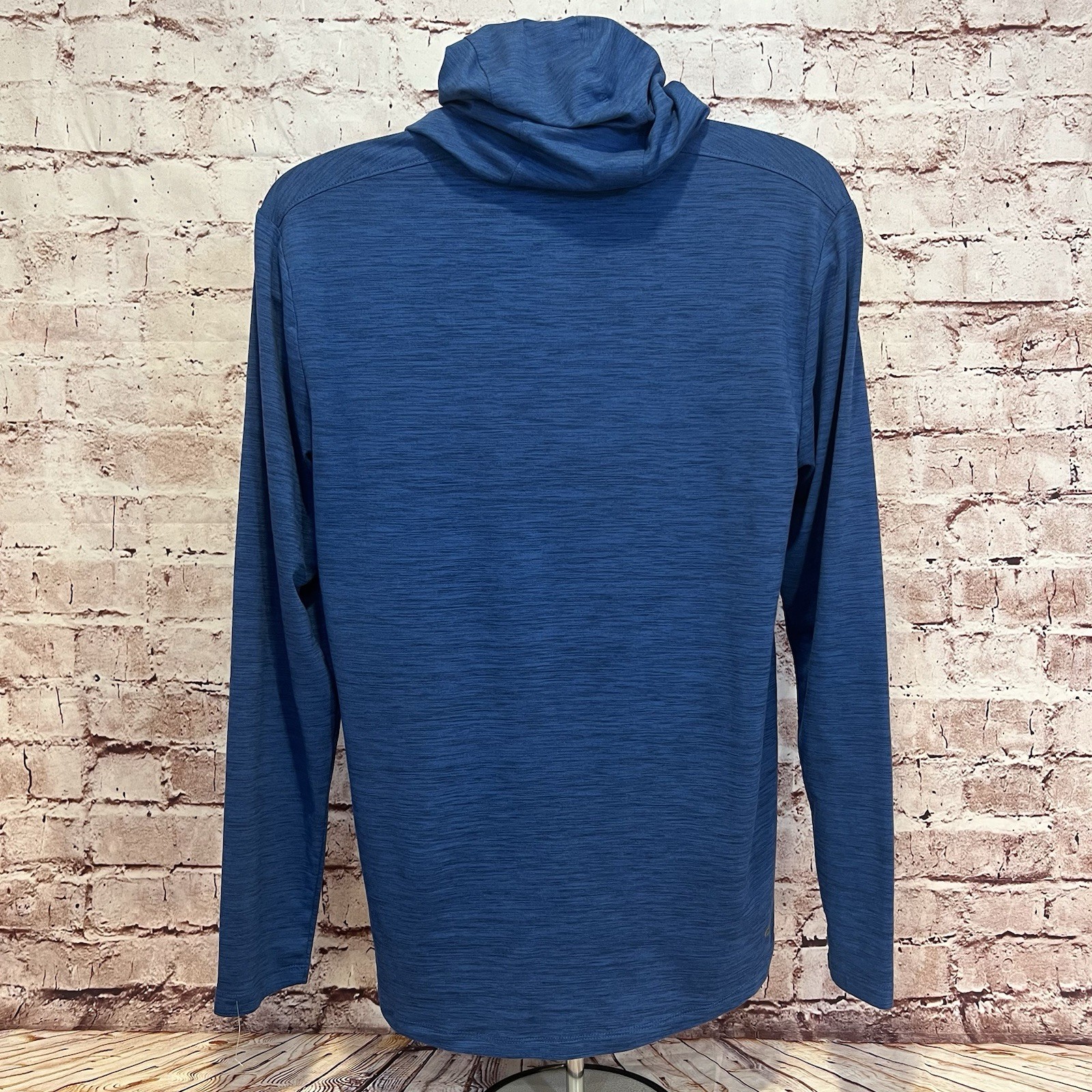 Spider Active ProWEB Men’s Blue Long Sleeve Performance Hoodie Shirt Size Medium gallery