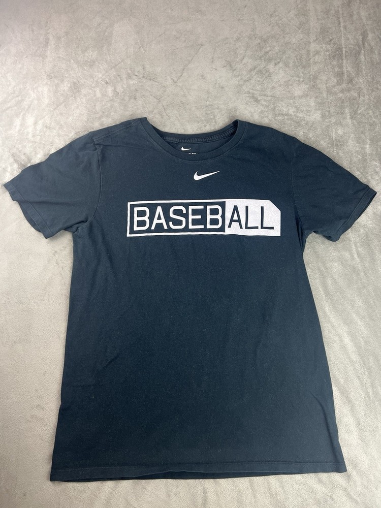 Nike Short Sleeve Baseball Graphic Tee Men's Sz S Black Activewear