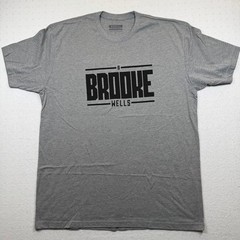 NOBULL Brooke Wells Graphic T-Shirt Gray Short Sleeve Tee XL