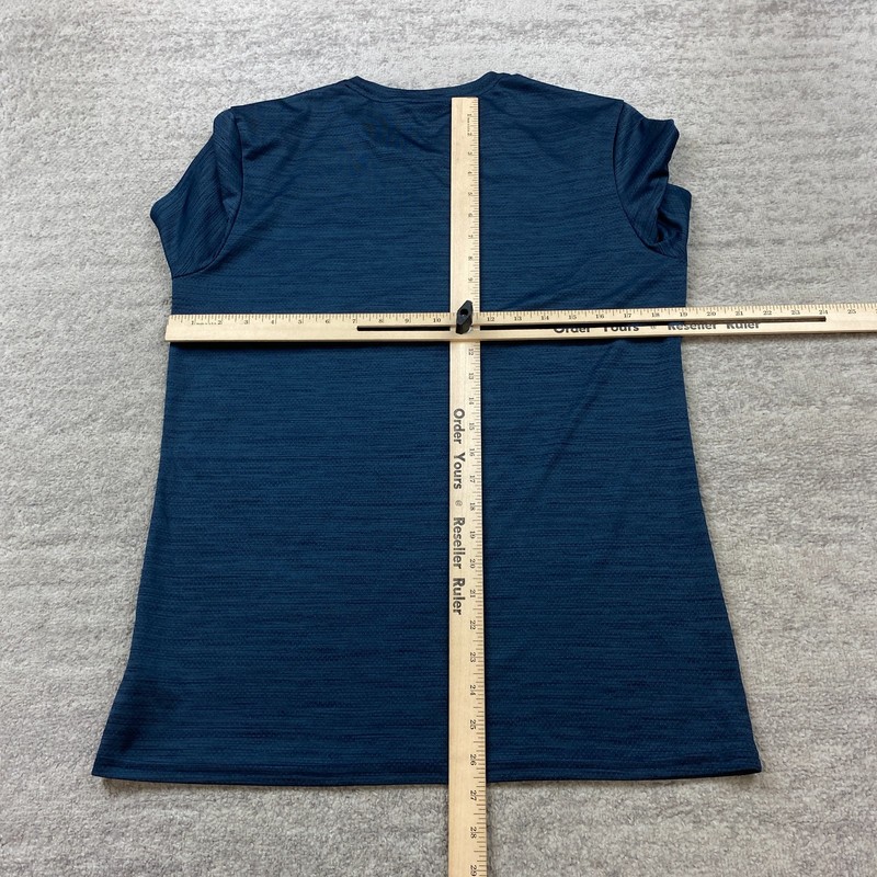 Gymshark Arrival Marl Shirt Medium Blue Performance Gym Workout Lifter Hiker Men gallery