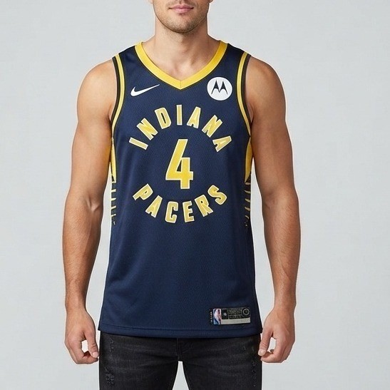 Nike Indiana Pacers Victor Oladipo 4 NBA Jersey Mens XL Navy Blue Dri-FIT 52