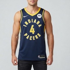 Nike Indiana Pacers Victor Oladipo 4 NBA Jersey Mens XL Navy Blue Dri-FIT 52
